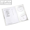 Leitz Prospekthuelle mit CD-Klappe, 120 my