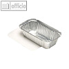 Papstar Schalen Alu Einlegdeckel Pappe eckige Schalen m.Einlegedeckel - 0,7 Liter