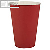 Papstar Pappbecher Plastic Free Party unifarben rot
