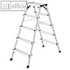 Hailo Doppelstufenleiter D60 109 cm | 5 Stufen