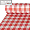 Papstar Papiertischtuch Mit Damastpraegung rot-weiß