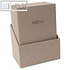 Sigel Speisekarten Mappe Menu beige