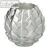 Papstar Kugelkerze Pine Cone silber