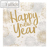 Papstar Dekorservietten Happy New Year Frohes Neues Jahr (600 Stück)