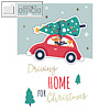 Cactus Weihnachtskarte Auto Auto