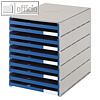 Styro Schubladenbox Styroval Pro lichtgrau/blau