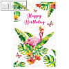 Susycard Geburtstagskarte Flamingo