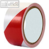 Rillprint Bodenmarkierungsband rot/weiß